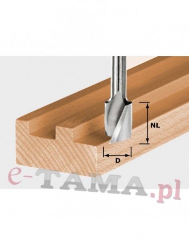FESTOOL HS Spi S8 D6/16  Frez spiralny do wpustów. HS z trzpieniem 8 mm