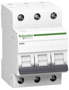 Schneider Wyłącznik nadprądowy 3P B 10A 6kA AC K60N A9K01310