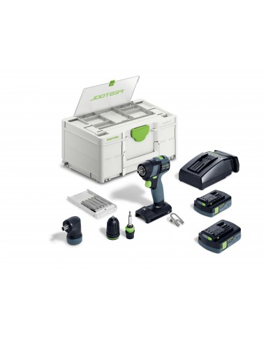 Festool Akumulatorowa wiertarko-wkrętarka TXS 18 C 3,0-Set