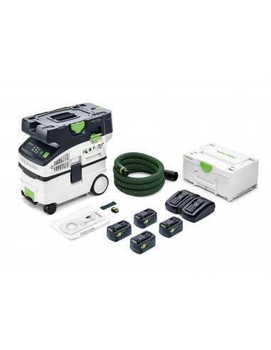 Festool Akumulatorowy odkurzacz mobilny CTMC MIDI I-Plus CLEANTEC z akumulatorami i ładowarką