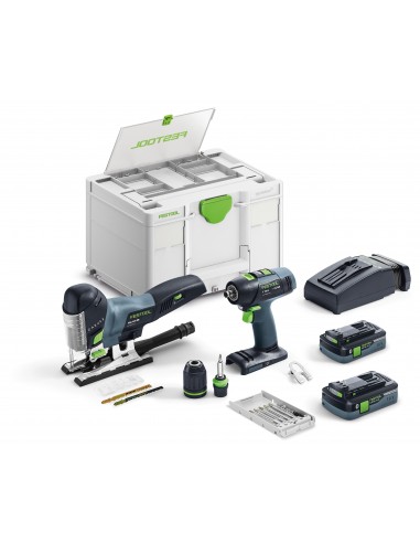 Festool Zestaw montażowy T 18+3/PSC 420 HPC I-Set Zestaw wkrętarka + wyrzynarka