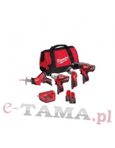 Milwaukee M12 BPP4A-202B Zestaw Powerpack (2 x 2.0 Ah)