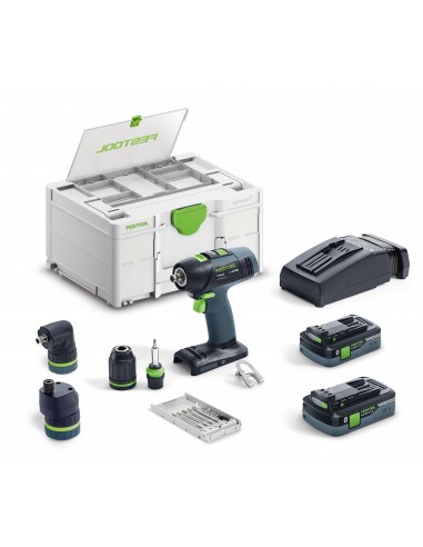 Festool Akumulatorowa wiertarko-wkrętarka T 18+3 HPC 4,0 I-Set