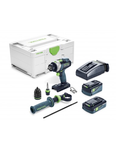 Festool Akumulatorowa wiertarko-wkrętarka udarowa TPC 18/4 5,0/4,0 I-Plus QUADRIVE