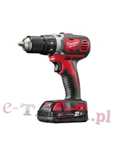 Milwaukee M18 BDD-202C kompaktowa wiertarko-wkrętarka (2 x 2.0 Ah)