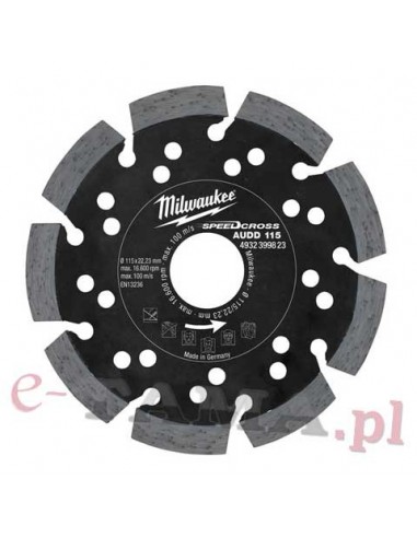 Milwaukee Tarcza diamentowa AUDD 115 mm