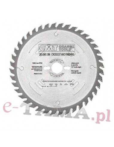 CMT Piła do cięcia poprzecznego i wzdłużnego 250mm(30) Z-40 Typ.285-291-294