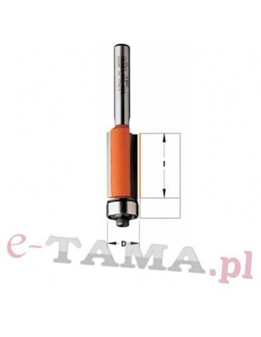 CMT Frez prosty z dolnym łożyskiem I-12,7mm D-9,5mm L-55,5mm Z-2  S-6,35mm Typ.806