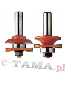 CMT Zestaw frezów do ramiaków  poziomych i pionowych PROFIL B D-44,4mm L-71mm T1-18÷22mm S-12,7mm Typ.891.5