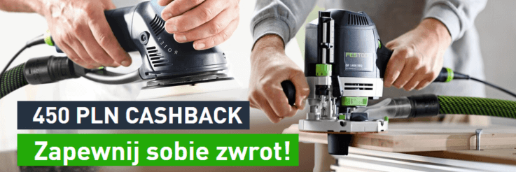 ZWROT 450 zł przy zakupie frezarek i ROTEXów