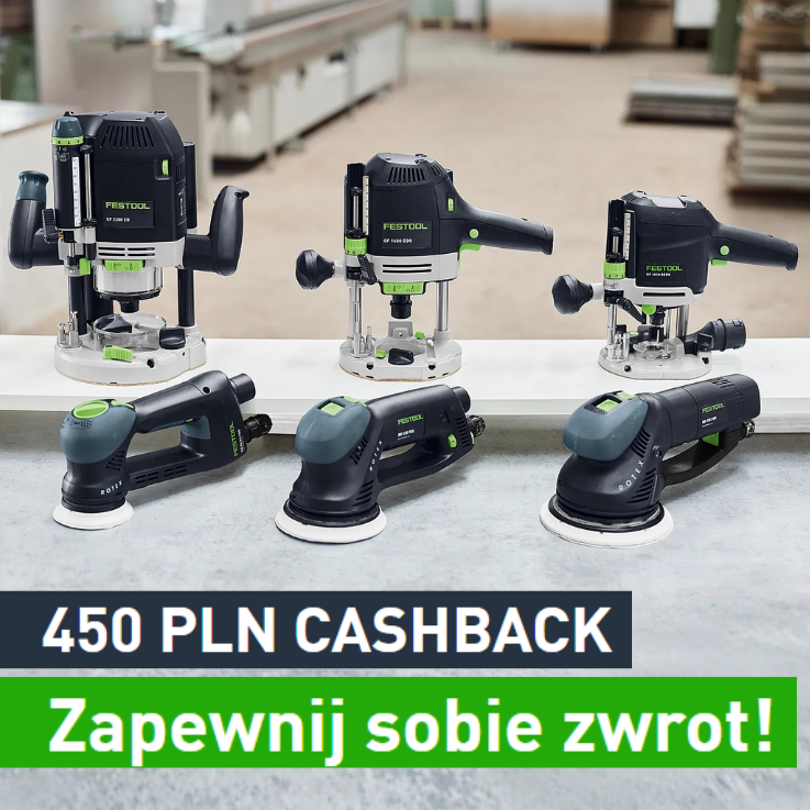 ZWROT 450 zł przy zakupie frezarek i ROTEXów