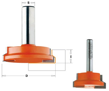 CMT Frez do szuflad D-31,7mm T1-min.15,87mm max.25,4mm I-12,7mm L-44,5mm S-6mm Typ.755.002