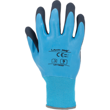 Lahti Pro Rękawice lateksowe niebieskie L211909P rozmiar 9 CE