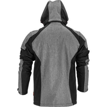 Lahti Pro Kurtka SOFTSHELL z kapturem szaro-czarno-czerwony rozmiar L CE