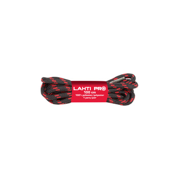 Lahti Pro Sznurowadła okrągłe czarno-czerwone L904010P 10 PAR 100CM