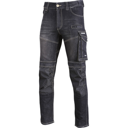 Lahti Pro Spodnie jeansowe czarne stretch ze wzmocnieniem rozmiar 3XL CE