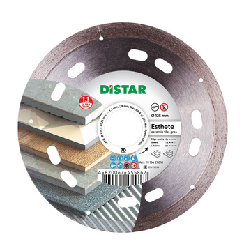 Distar Tarcza diamentowa 125 mm 1A1R 125x1,1x8 ciągła Esthete