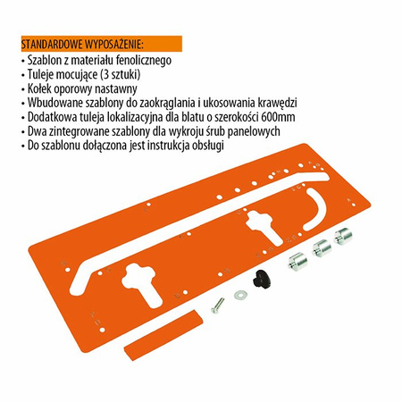 CMT Szablon do łączenia blatów kuchennych 420-650 mm CMT650