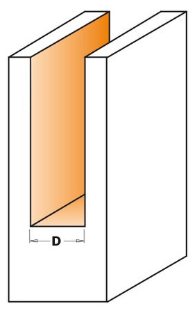 CMT Frez spiralny VHM- pozytyw D-8mm l-32mm L-80mm S-8mm Typ.191