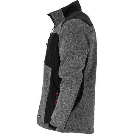Lahti Pro Kurtka sweter wstawki soft szaro-czarna rozmiar 2XL CE