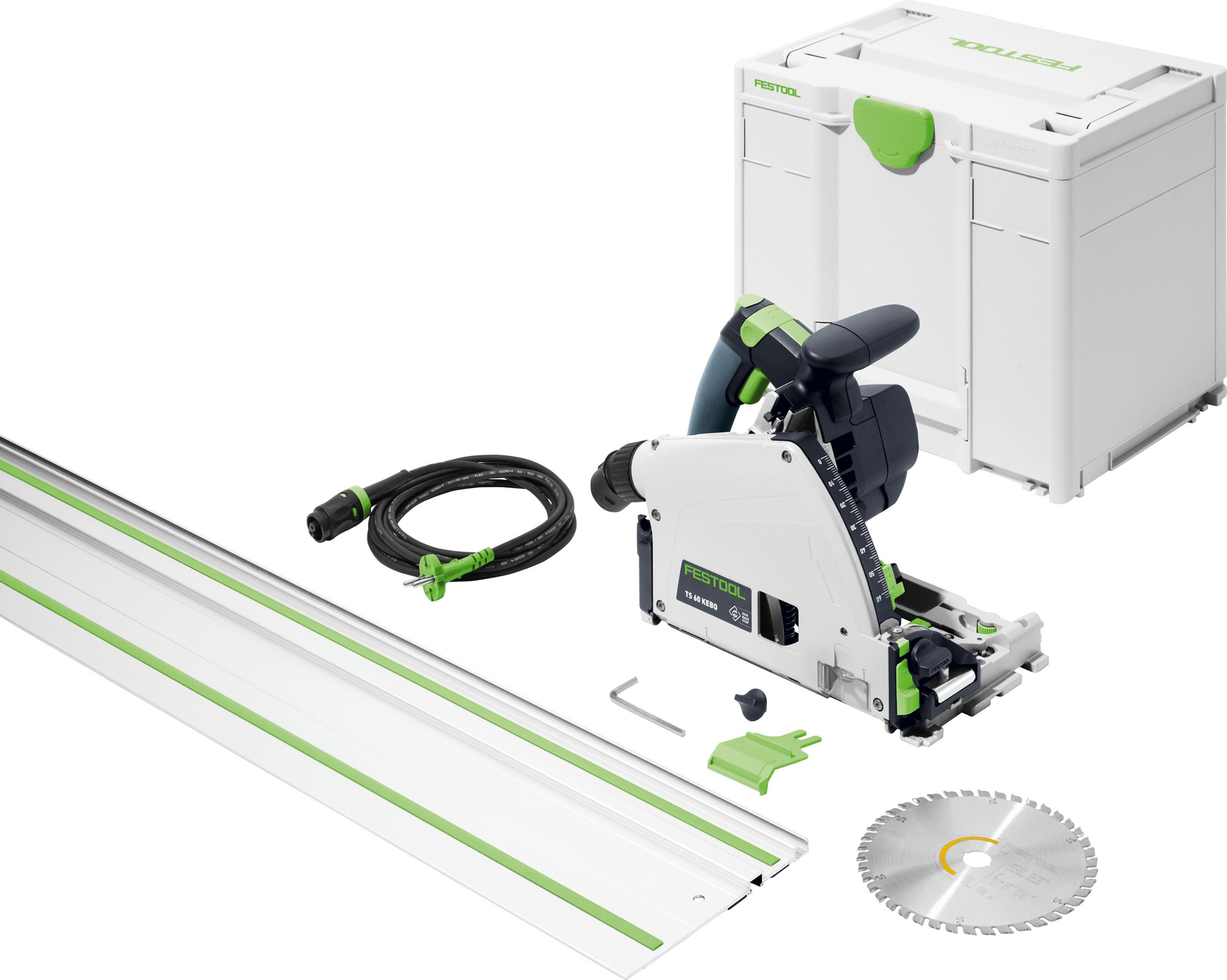 Kompletny zestaw Festool Zagłębiarka TS 60 KEBQ-Plus-FS