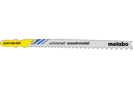 Metabo 25 brzeszczotów do wyrzynarek „universal wood + metal” 106 mm/progr.