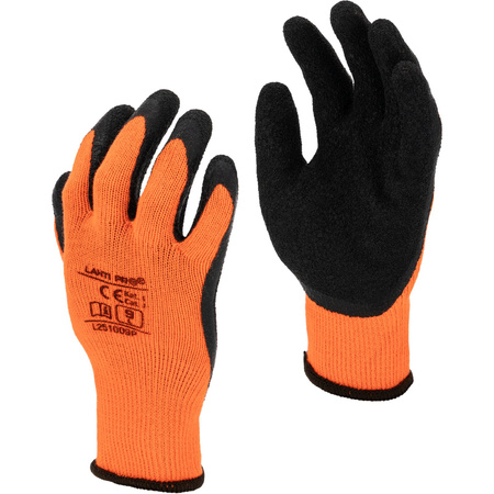 Lahti Pro Rękawice ocieplane czarno-pomarańczowe L251009P rozmiar 9 CE