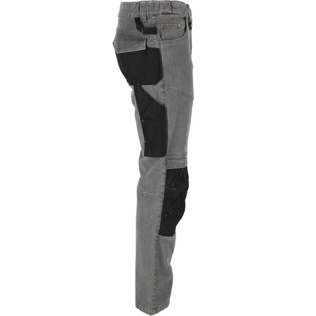 Lahti Pro Spodnie jeansowe szare stretch ze wzmocnieniem rozmiar 3XL CE