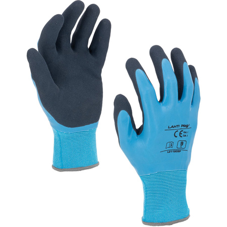 Lahti Pro Rękawice lateksowe niebieskie L211909P rozmiar 9 CE