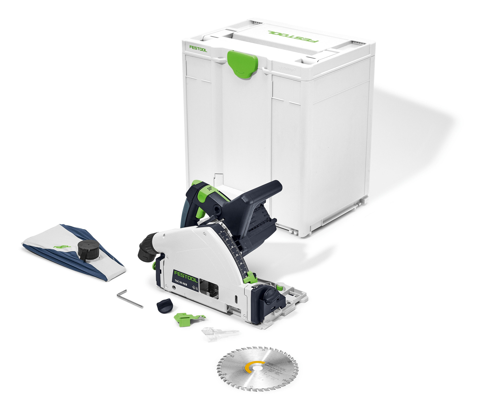Zawartość zestawu Festool Zagłębiarka Akumulatorowa TSC 55 KEB-Basic