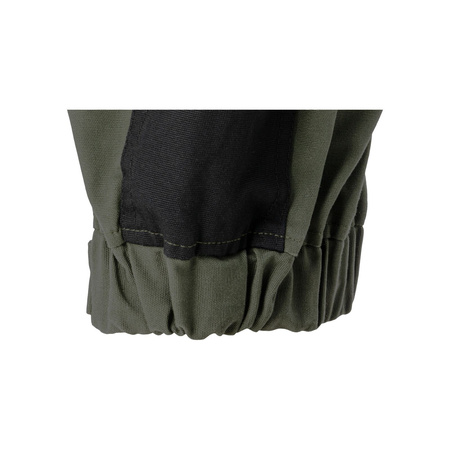 Lahti Pro Spodnie z elementami stretch zielono-czarne rozmiar 2XL CE