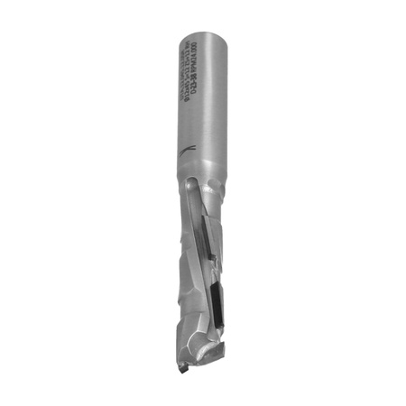 Frez diamentowy CMT DTA Z1+1 Ø12 I=45 L=90 S=12 RH | 5PCD+1HM | H2,5 | 2-spiralny | Korpus: stal