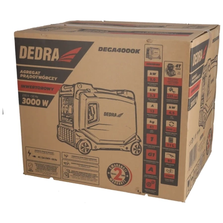 Agregat prądotwórczy inwertorowy 3,0/3,3kW DEDRA DEGA4000K