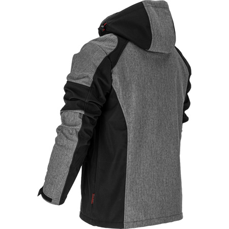 Lahti Pro Kurtka SOFTSHELL z kapturem szaro-czarno-czerwony rozmiar 3XL CE