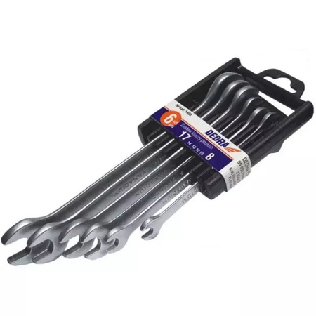 DEDRA 6szt.CrV 6-17 klucze PŁASKIE
