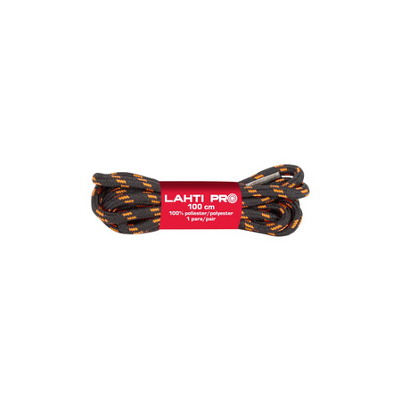 Lahti Pro Sznurowadła okrągłe czarno-pomarańczowe L904032P 10 PAR 120CM