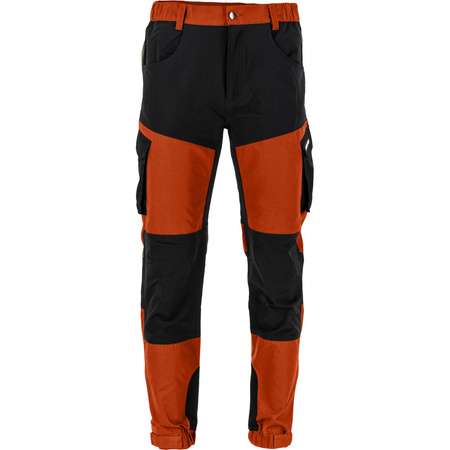 Lahti Pro Spodnie z elementami stretch ceglasto-czarne rozmiar 2XL CE