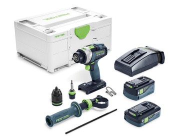 Festool Akumulatorowa wiertarko-wkrętarka udarowa TPC 18/4 5,0/4,0 I-Plus QUADRIVE