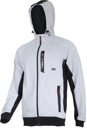 Lahti Pro Bluza z kapturem i suwakiem szaro-czarna rozmiar 3XL CE