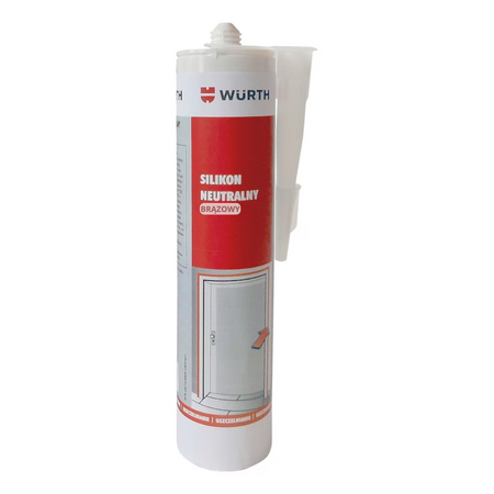 Wurth Silikon neutralny brązowy 310 ml – F-EXT-INT-CC