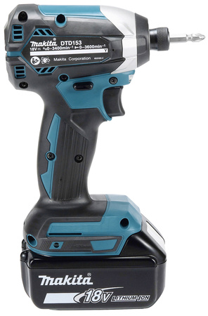Makita Akumulatorowa zakrętarka udarowa DTD153Z 18V 170Nm LXT