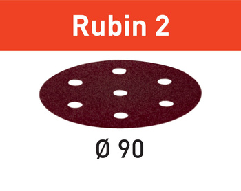 Festool Krążki ścierne STF D90/6 P180 RU2/50 Rubin 2