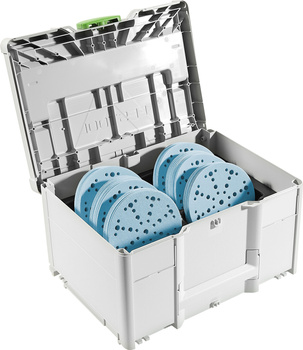 Festool Systainer³ na materiały ścierne SYS-STF D150 GR-Set Granat