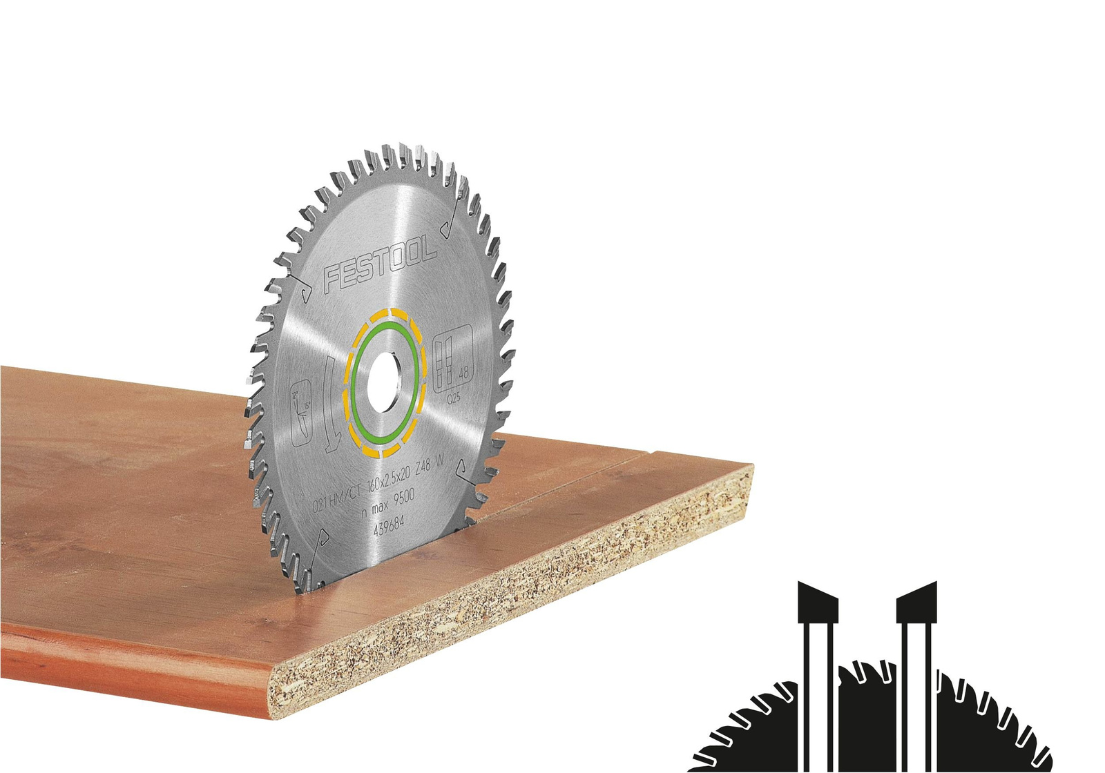 [Image of Tarcza pilarska WOOD FINE CUT HW 160x2,2x20 W48]
