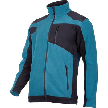 Lahti Pro Bluza polarowa ze wzmocnieniami turkusowo-czarna rozmiar 2XL CE