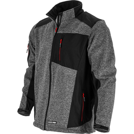 Lahti Pro Kurtka sweter wstawki soft szaro-czarna rozmiar 2XL CE