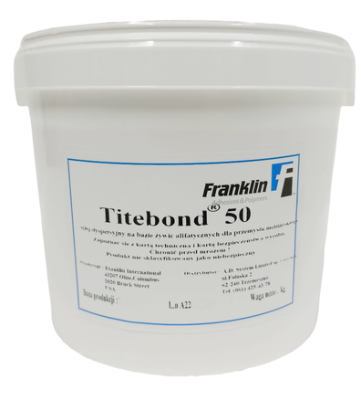 Franklin Klej Alifatyczny Titebond 50 do drewna forniru do klejenia w niskich temperaturach 23 kg