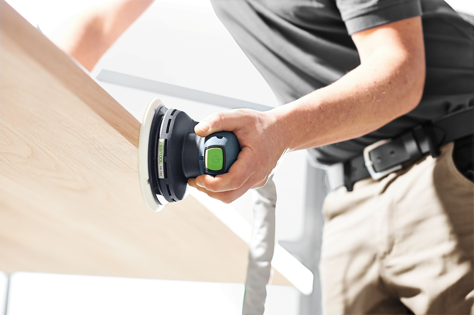 Szlifowanie krawędzi szlifierką Festool