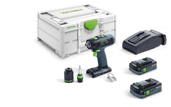Festool Akumulatorowa wiertarko-wkrętarka T 18+3 HPC 4,0 I-Plus