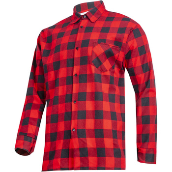 Lahti Pro Koszula flanelowa w kratę czerwona gramatura 170g rozmiar XL CE